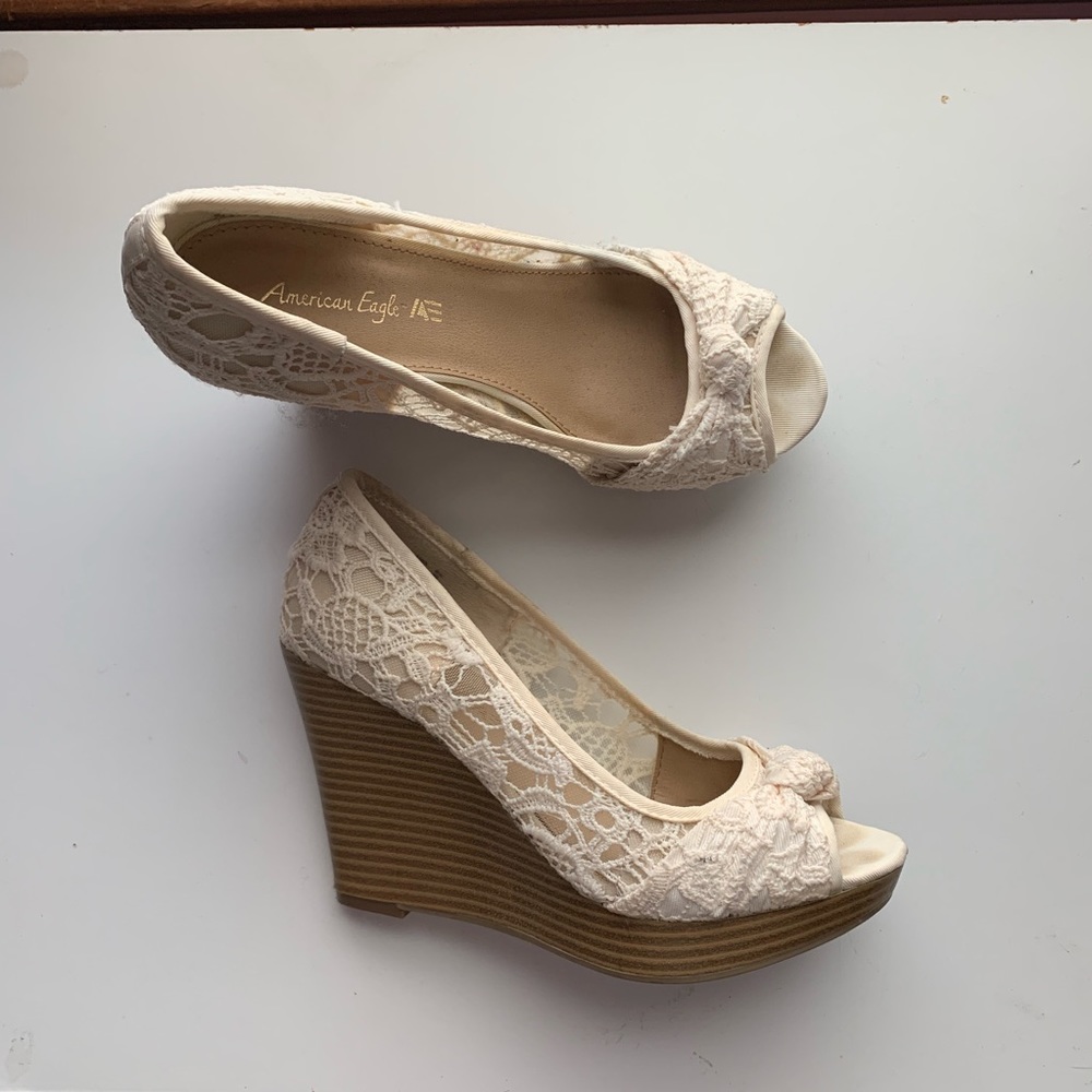 Lace wedges